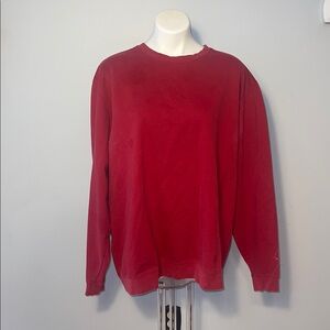 Lands End Men’s Red Sweatshirt. Size XXL 50-52. Cotton/blend.